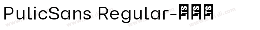 PulicSans Regular字体转换